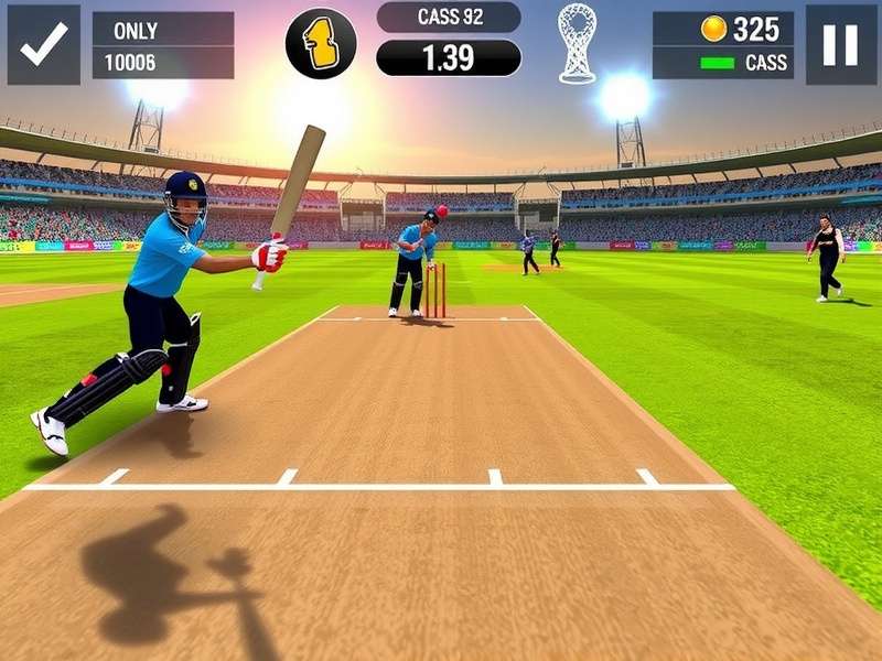 Cricket Warrior Pro Gameplay Screen
